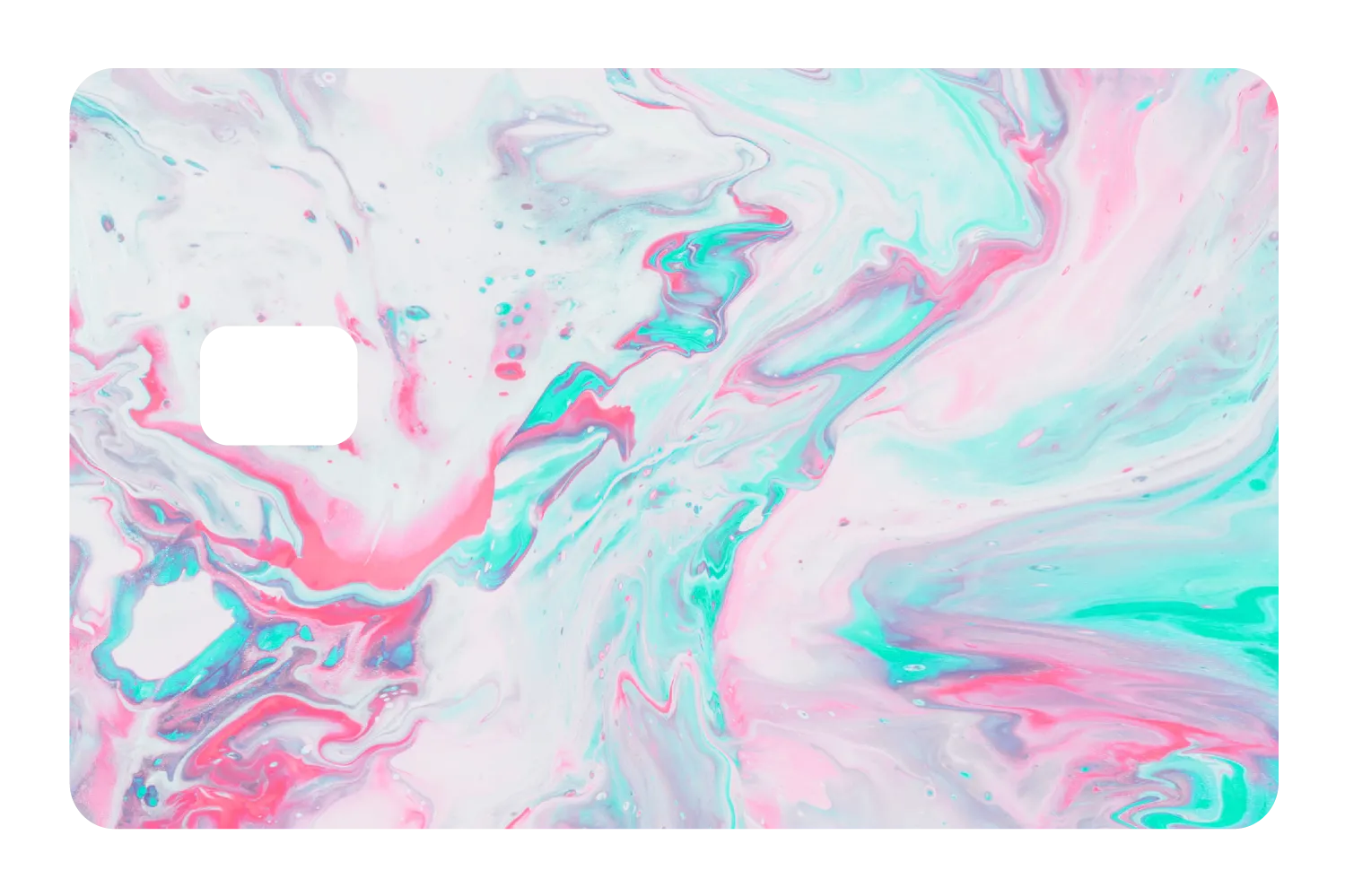 Abstract Paint Pink and Blue