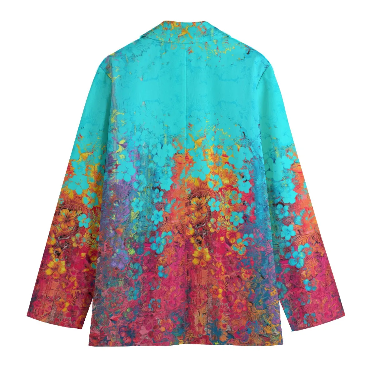 All-Over Print Women's Leisure Blazer | 245GSM Cotton summer vibes print