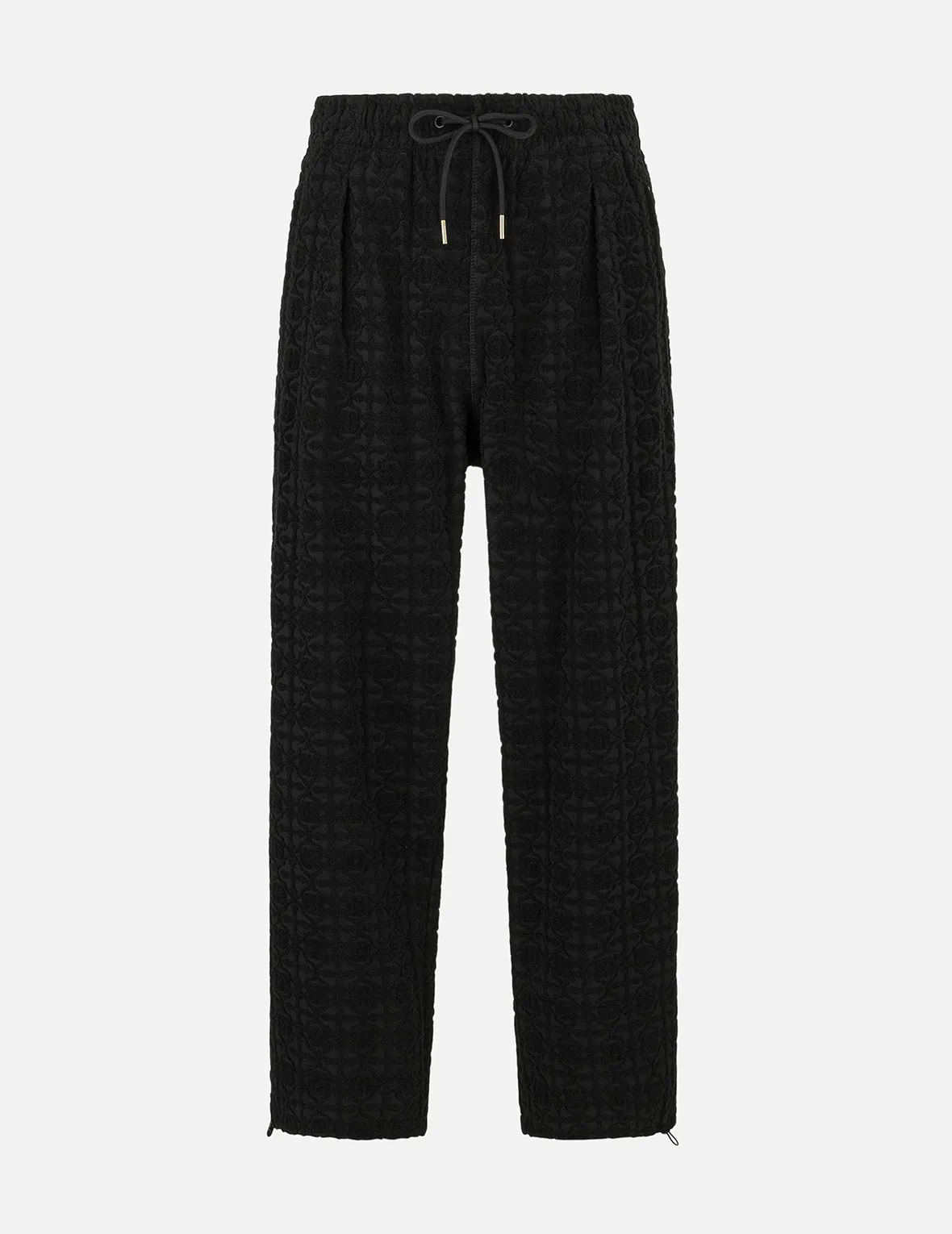 Allover Kamon Jacquard Relax Fit Sweatpants