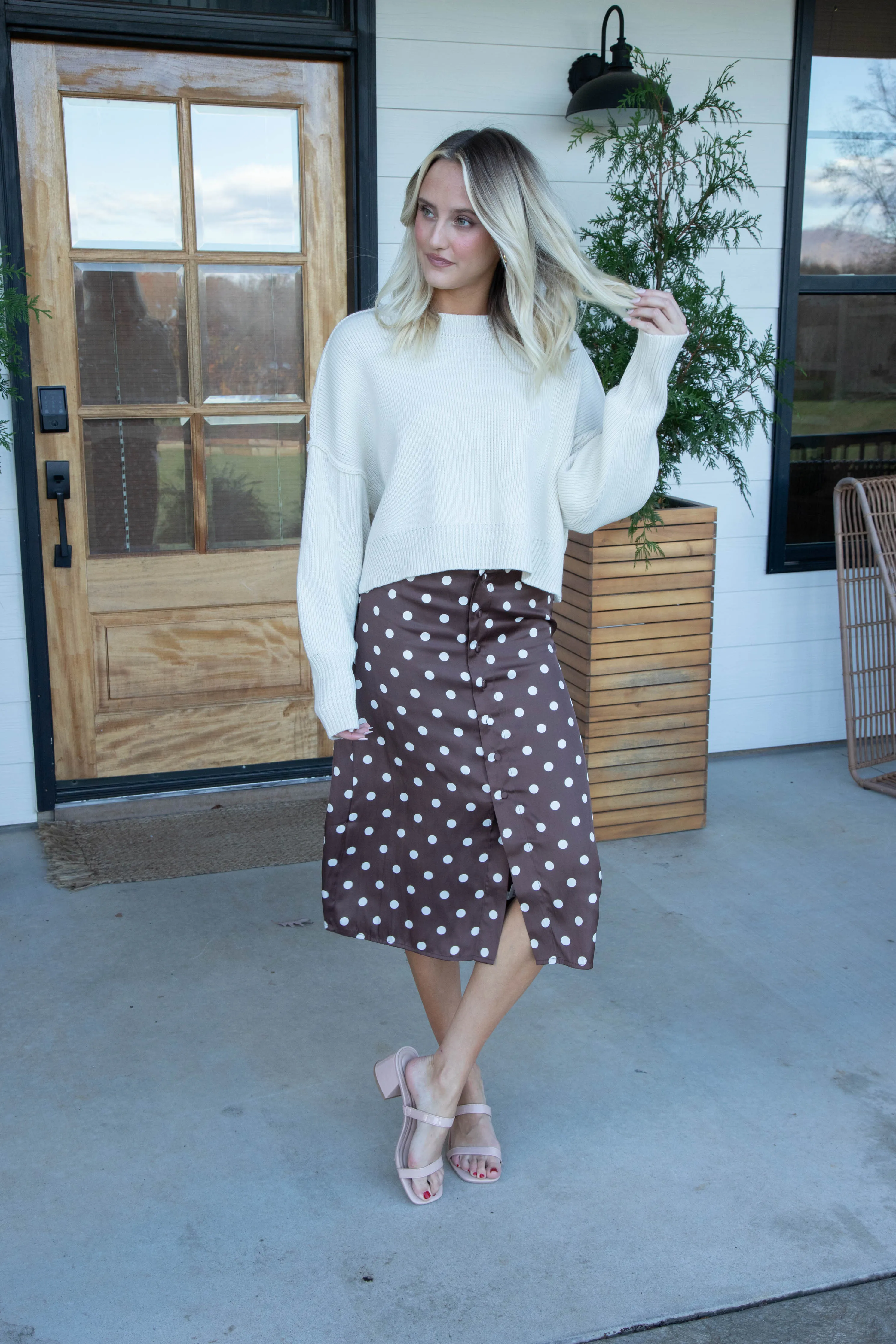 Annalise Printed Midi Skirt, Pinecone Combo | Free People