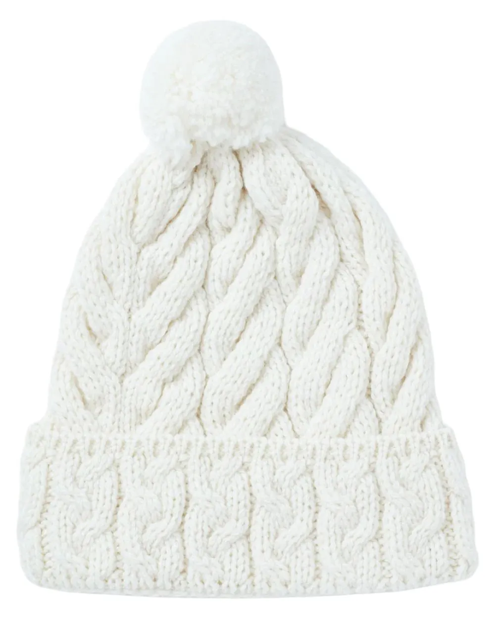 Aran Chunky Knit Bobble Hat