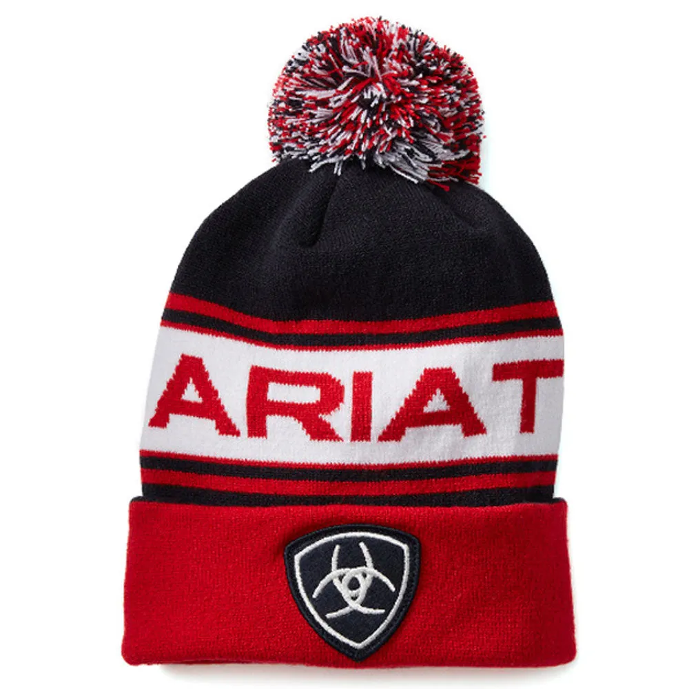 Ariat Ladies Team Beanie Pom-Pom Hat