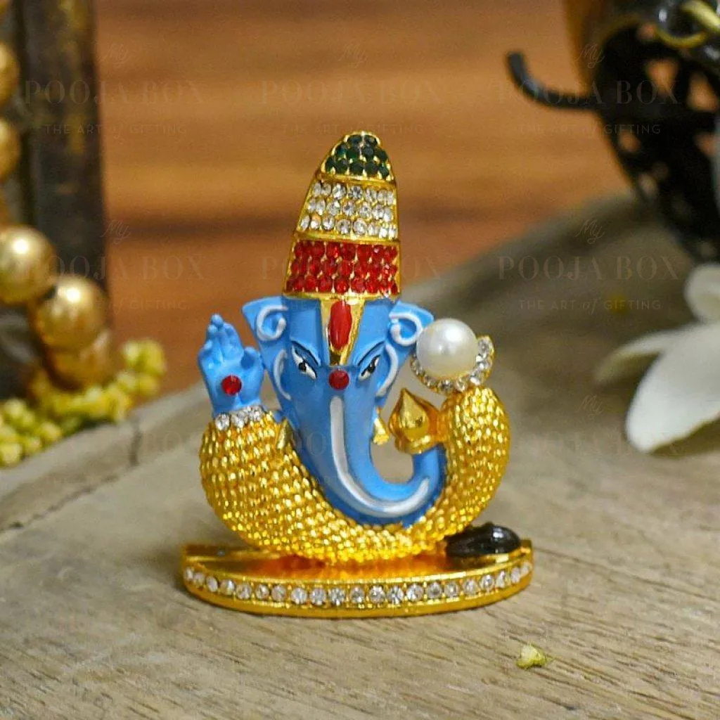 Artistic Multicolour Dashboard Ganesha