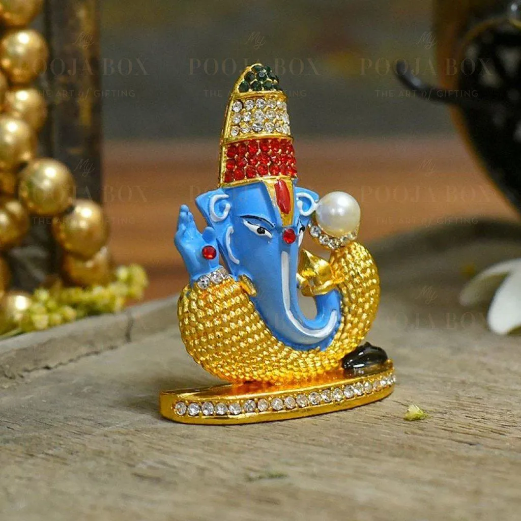 Artistic Multicolour Dashboard Ganesha