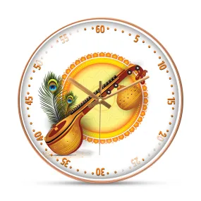 Artistic saraswati wall clock