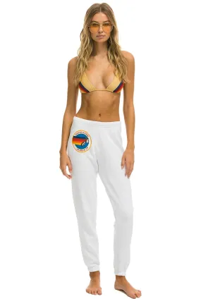 AVIATOR NATION LA JOLLA SWEATPANTS - WHITE