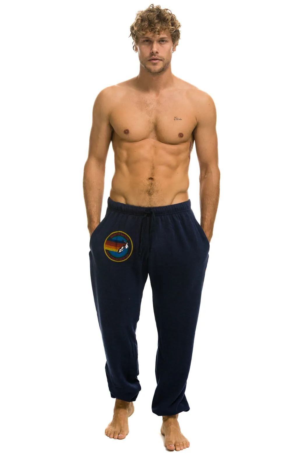 AVIATOR NATION SAN FRANCISCO SWEATPANTS - NAVY