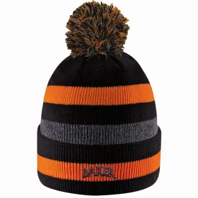 Baker Primetime Striped Pom Beanie