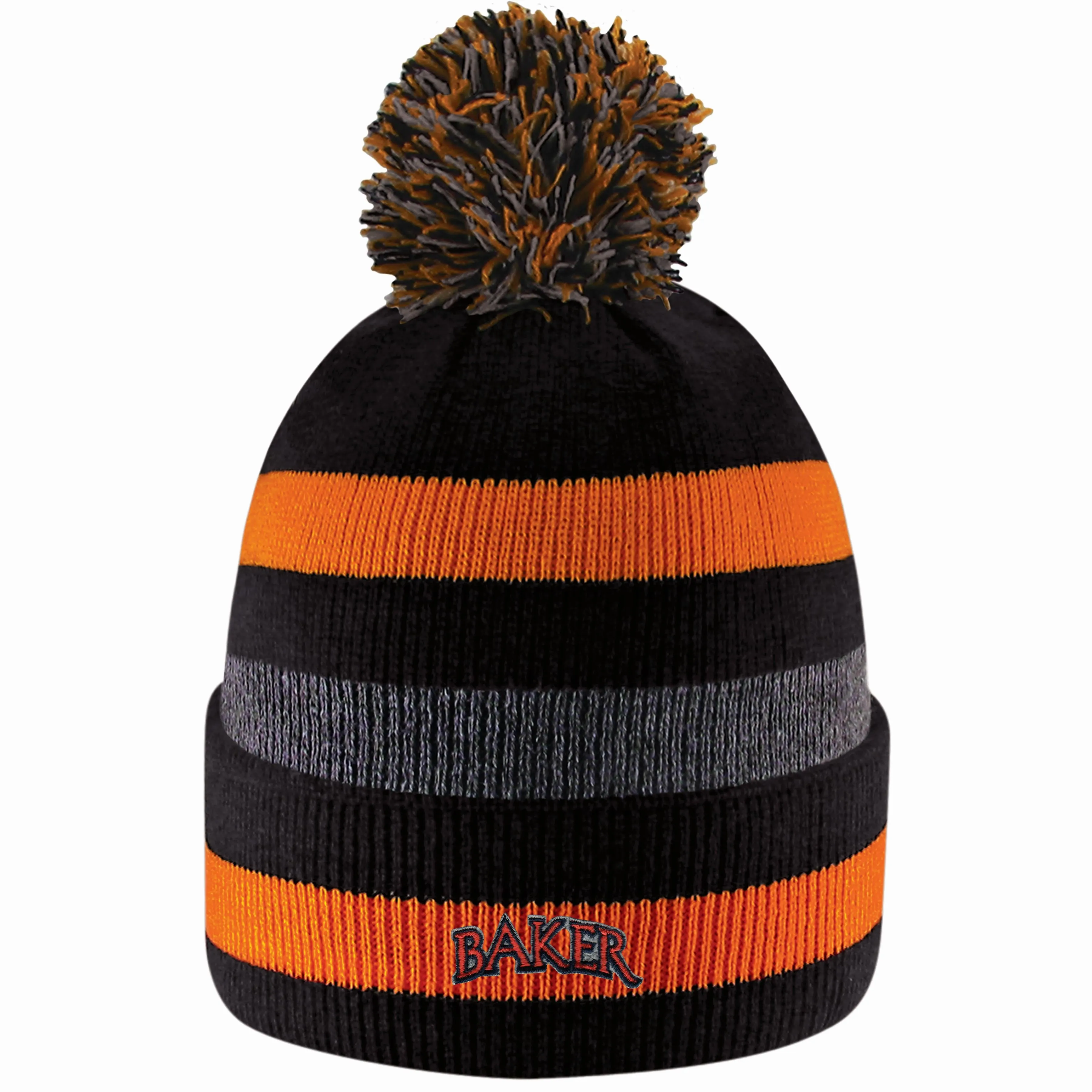 Baker Primetime Striped Pom Beanie