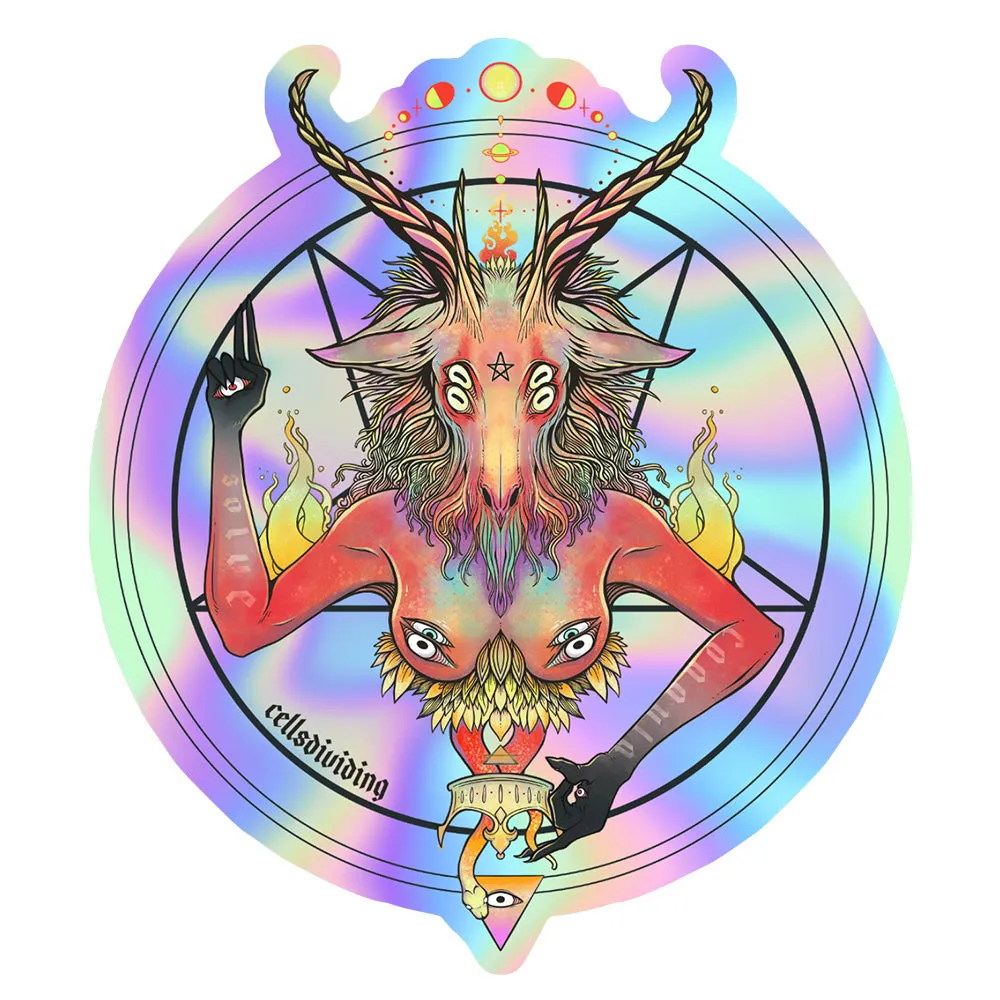 Baphomet, Holographic Sticker