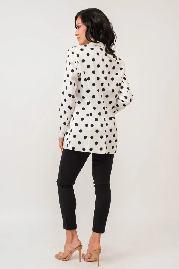 Bk Polka Dot Blazer