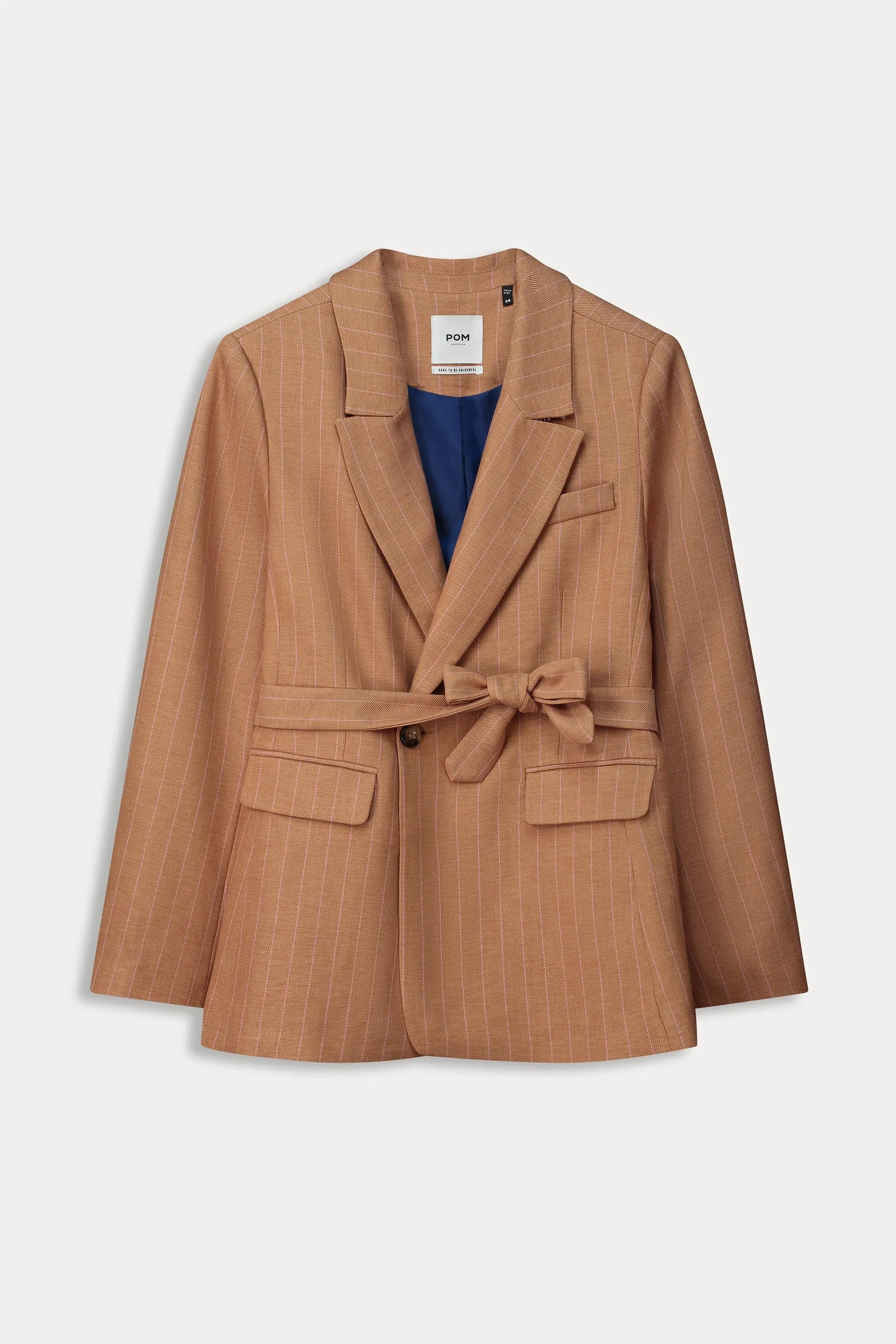 BLAZER - Striped Sugar Brown