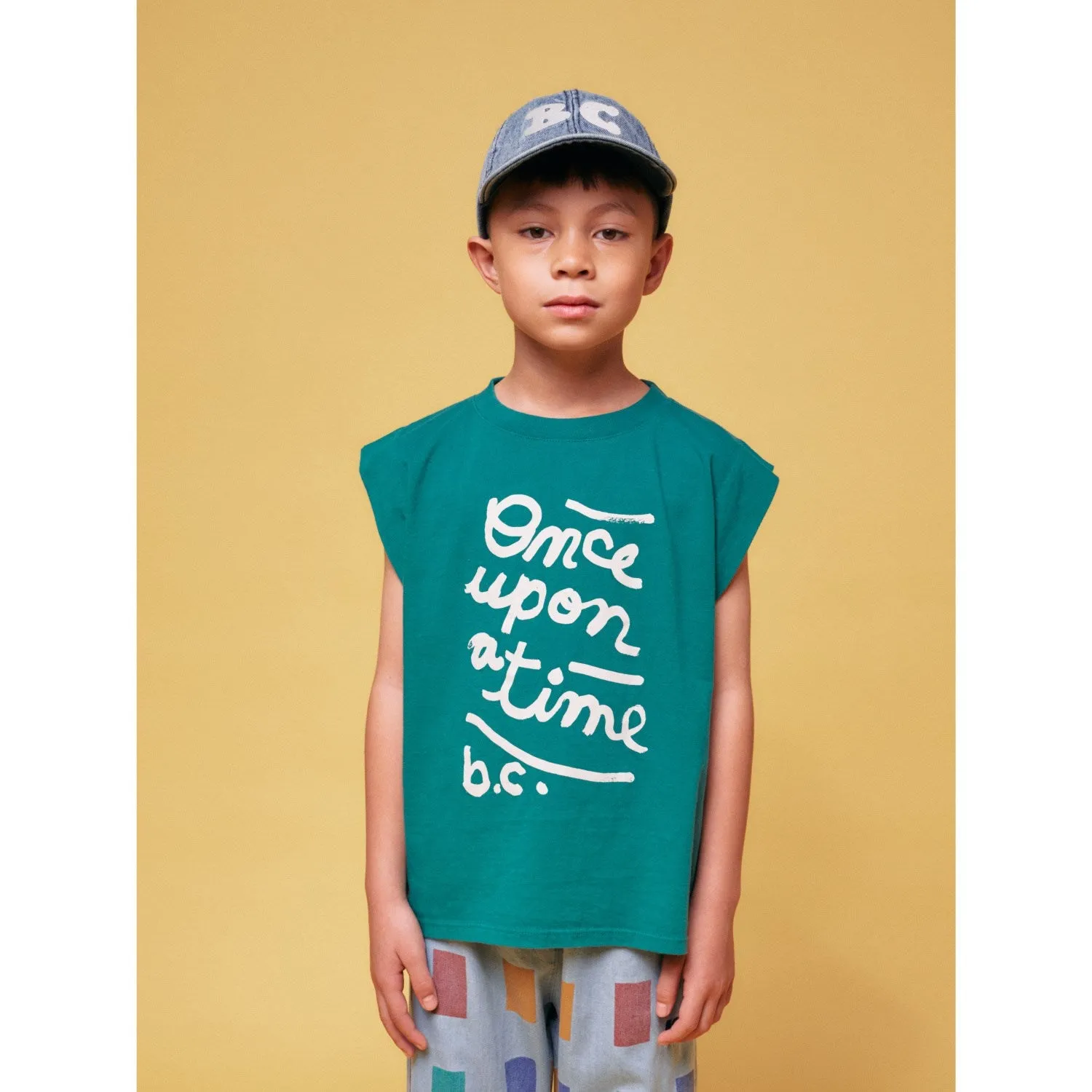 Bobo Choses Dark Green Once Upon A Time Sleeveless T-Shirt