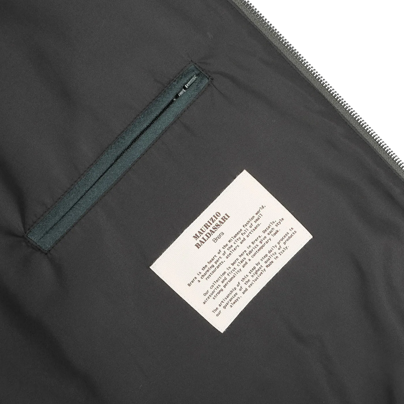 Bottle Green Cashmere Zip Blouson