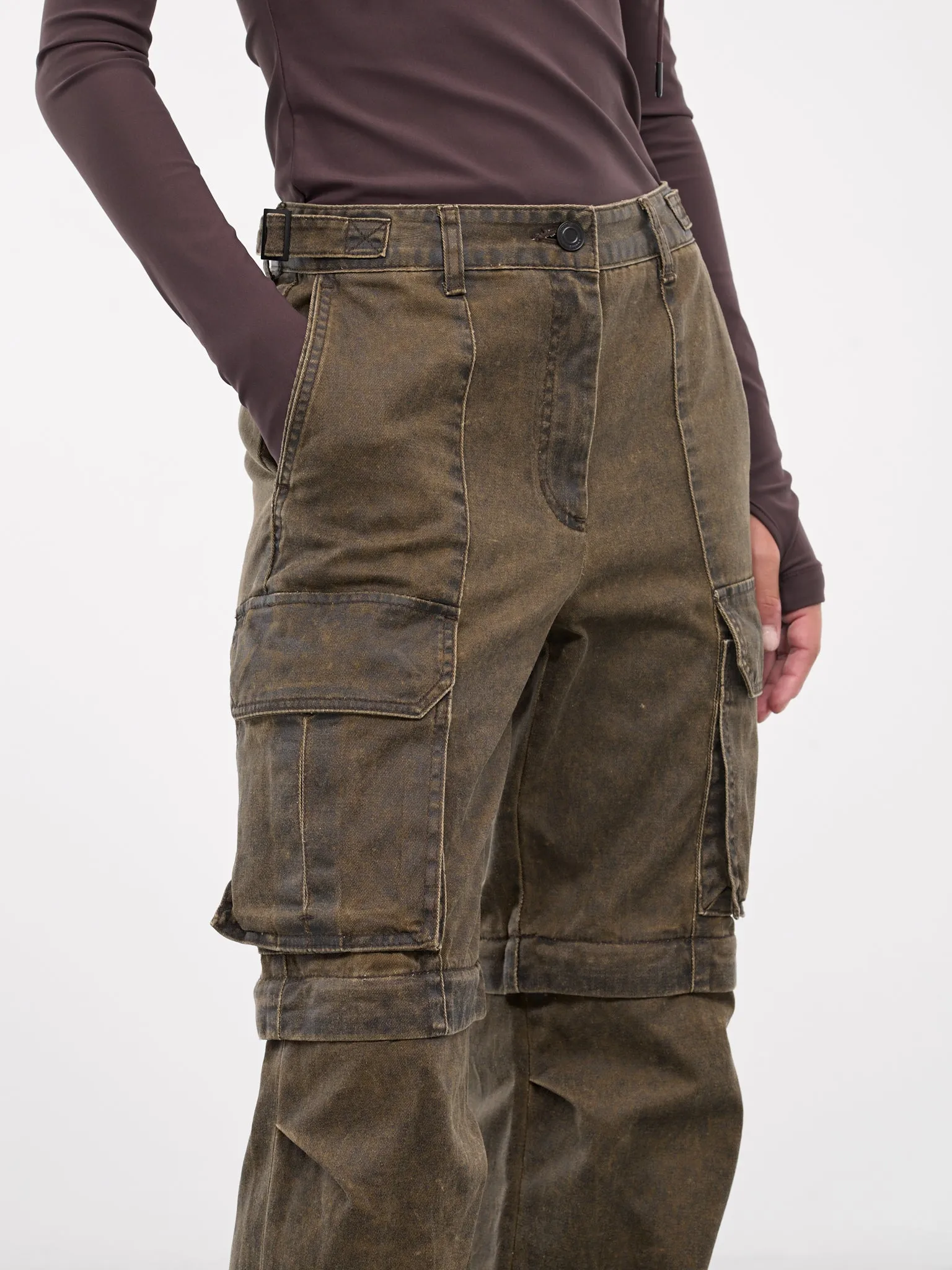 Cargo Denim Jeans (JW4821W02-BROWN)