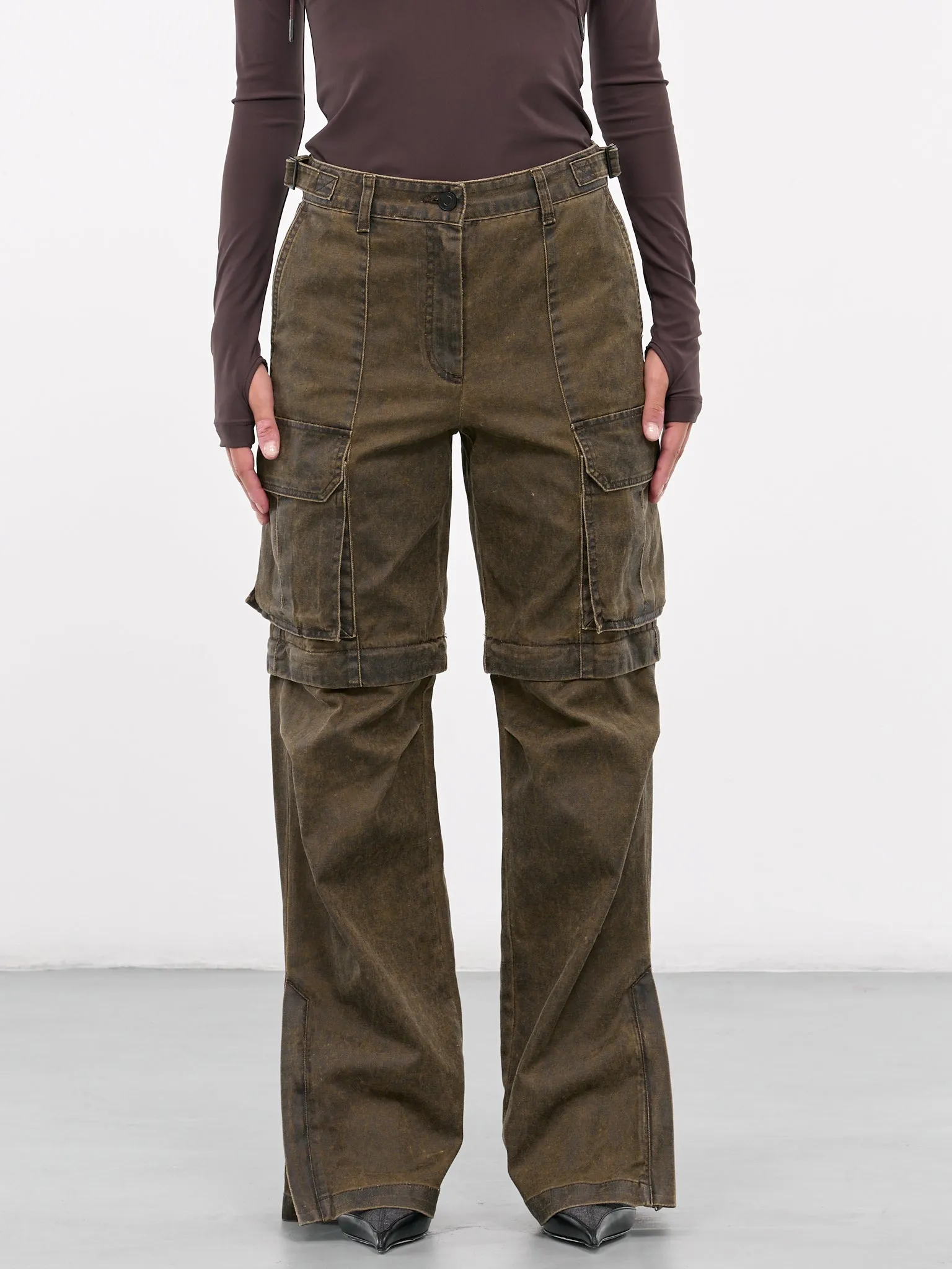 Cargo Denim Jeans (JW4821W02-BROWN)