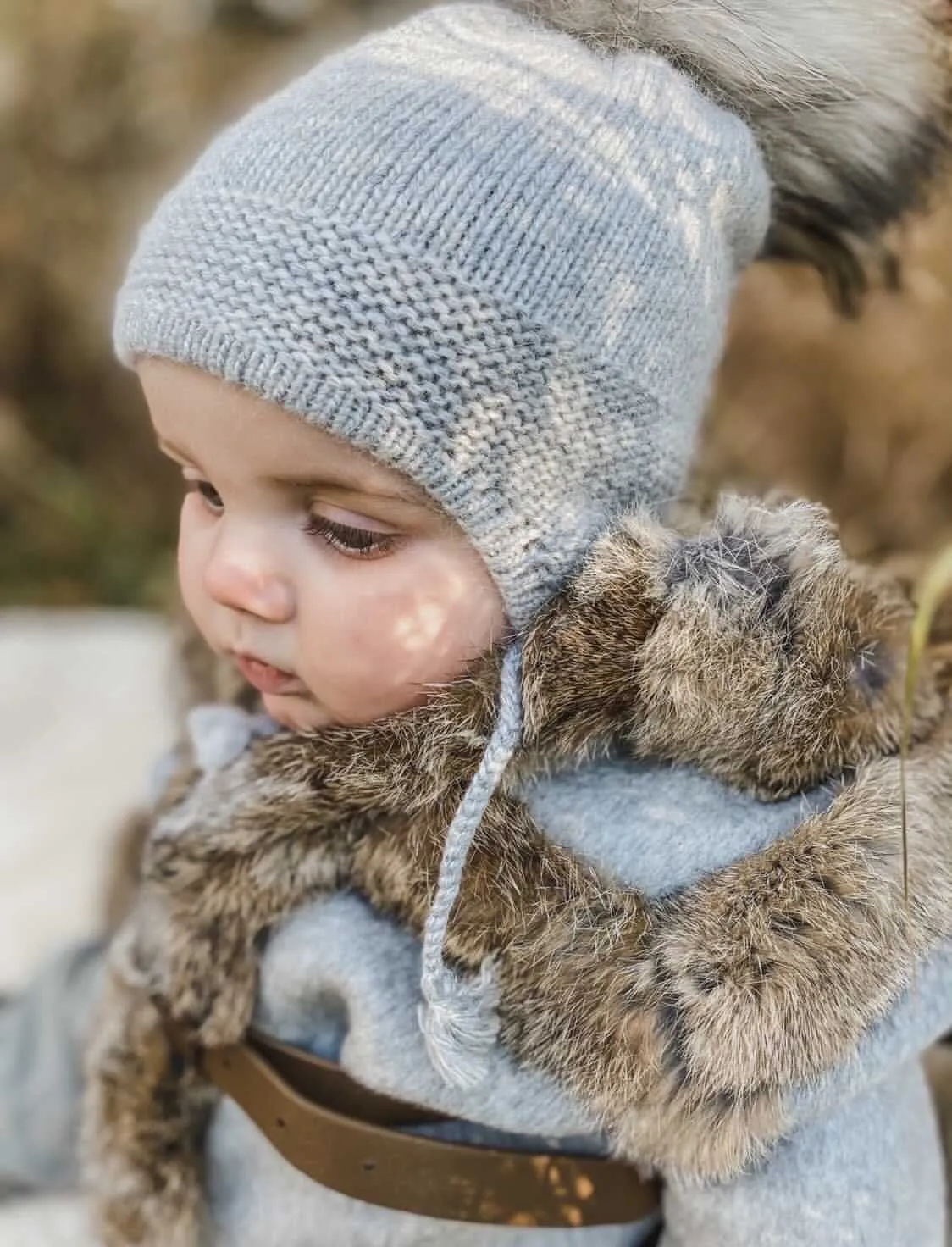 Cashmere Aviator Pom Hat