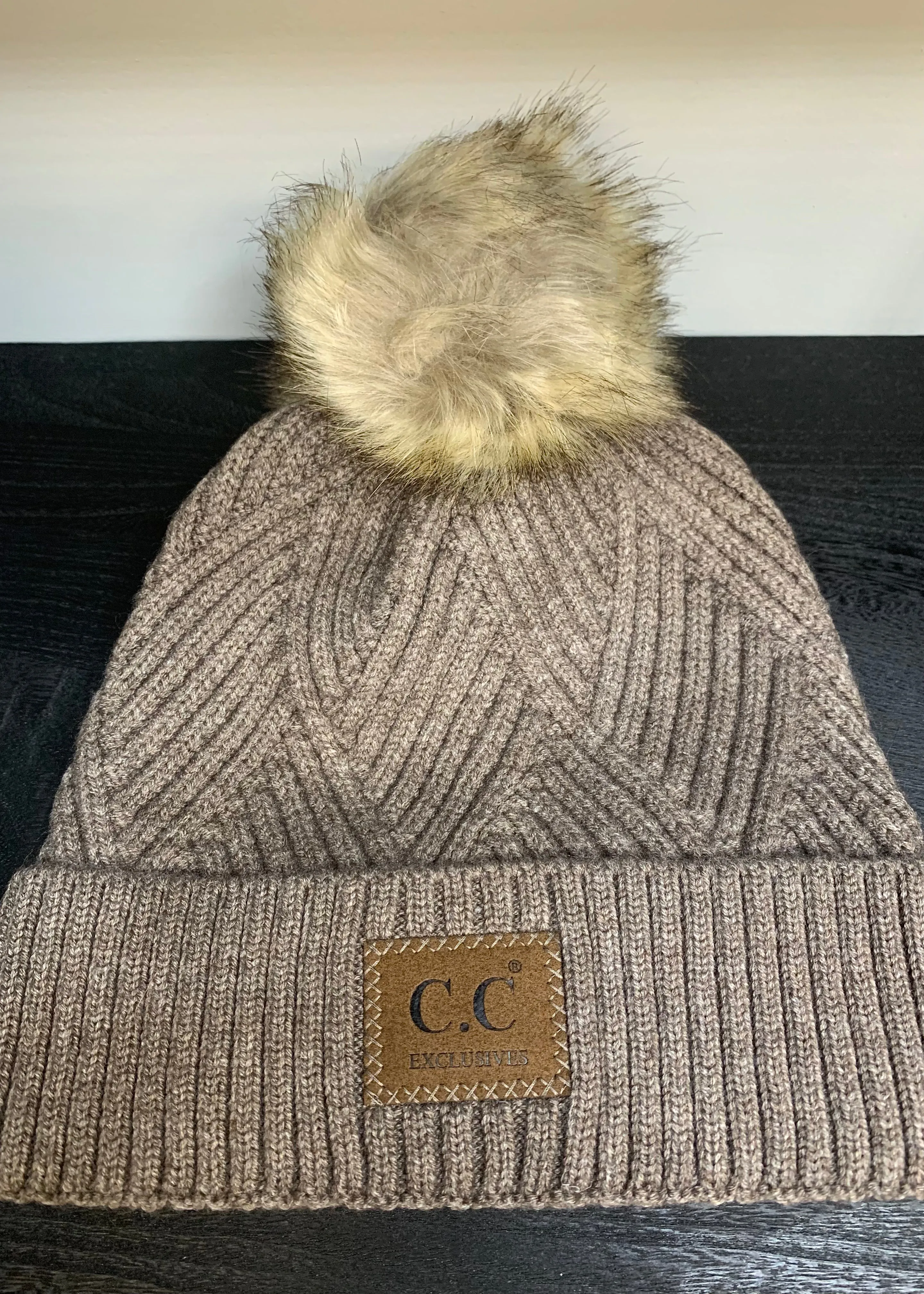 CC Beanie Diagonal Stripe