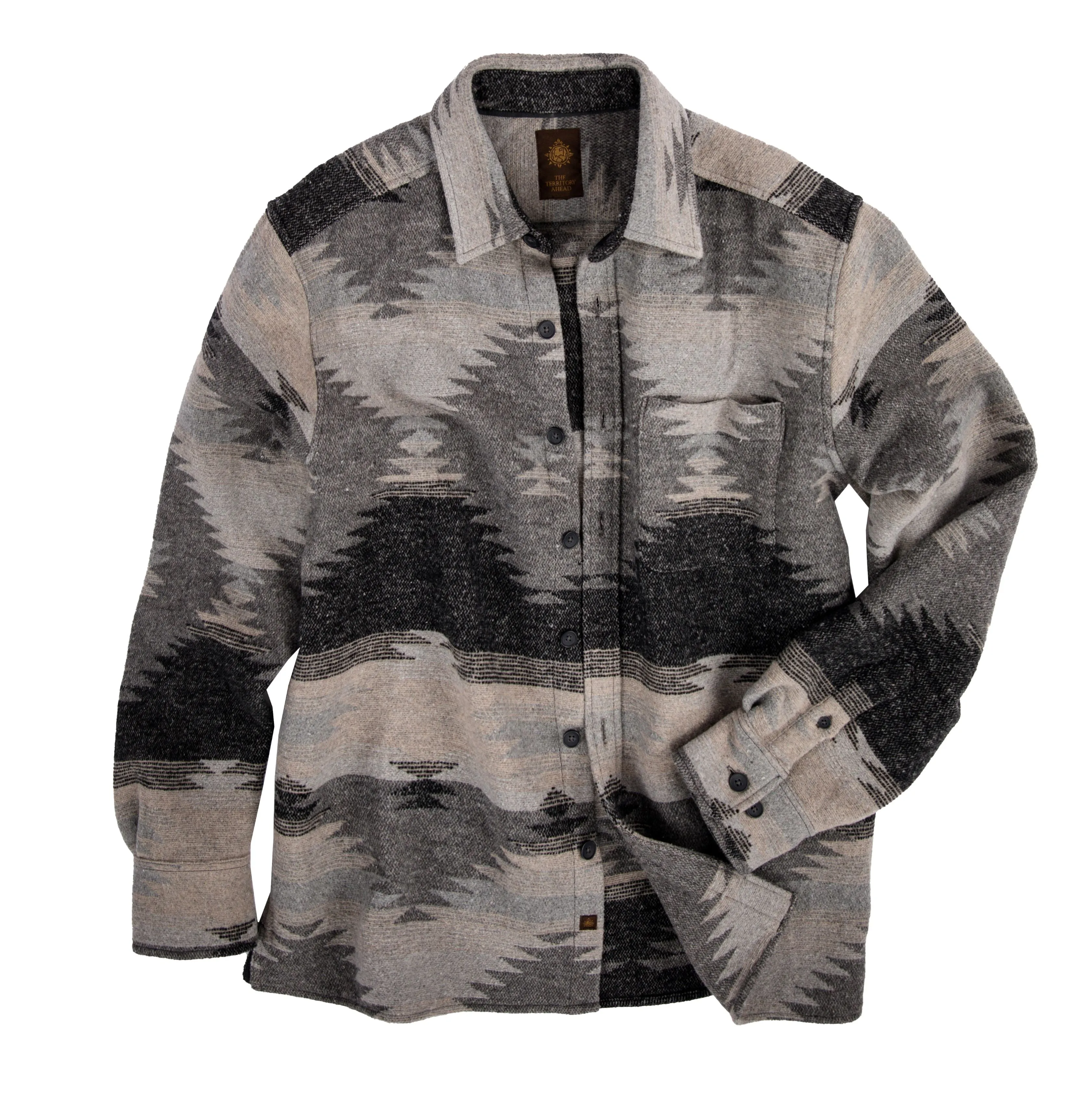 Charcoal Aztec Blanket Shirt