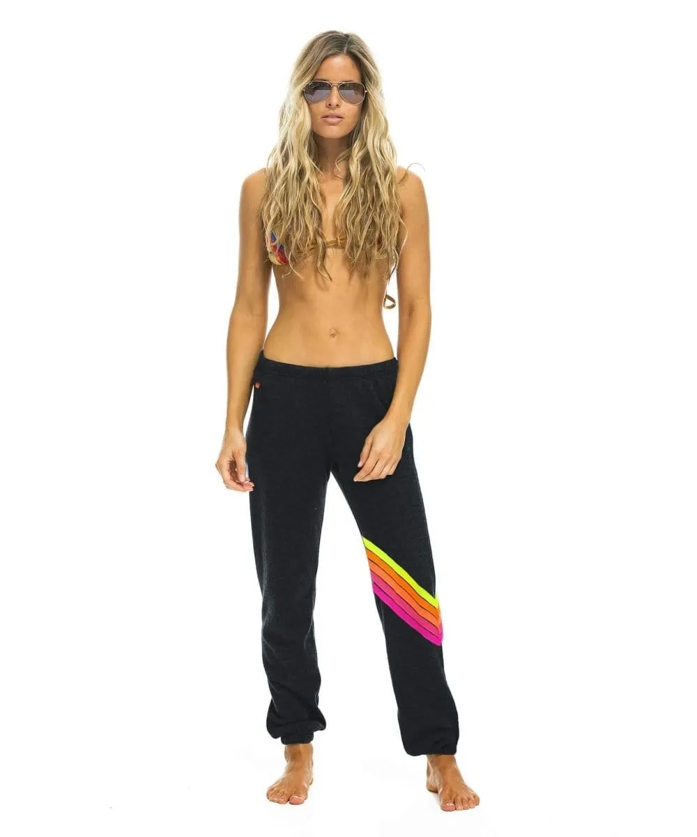 Charcoal Neon Chevron Sweatpant