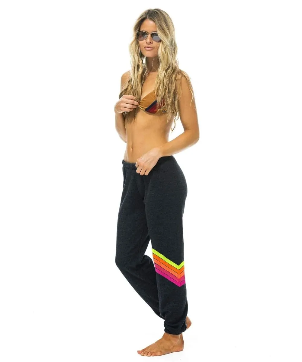 Charcoal Neon Chevron Sweatpant