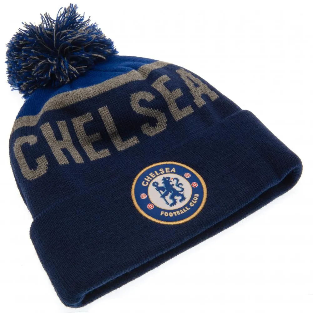 Chelsea FC Ski Hat NG - Navy and Royal Cuff Knit Beanie