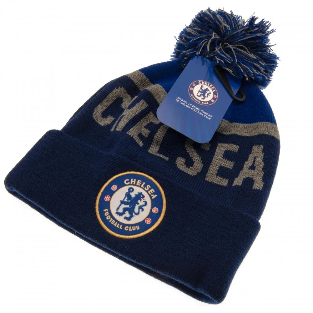 Chelsea FC Ski Hat NG - Navy and Royal Cuff Knit Beanie