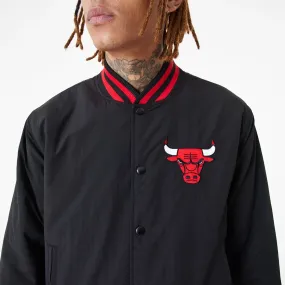 Chicago Bulls Team Script Black Bomber Jacket