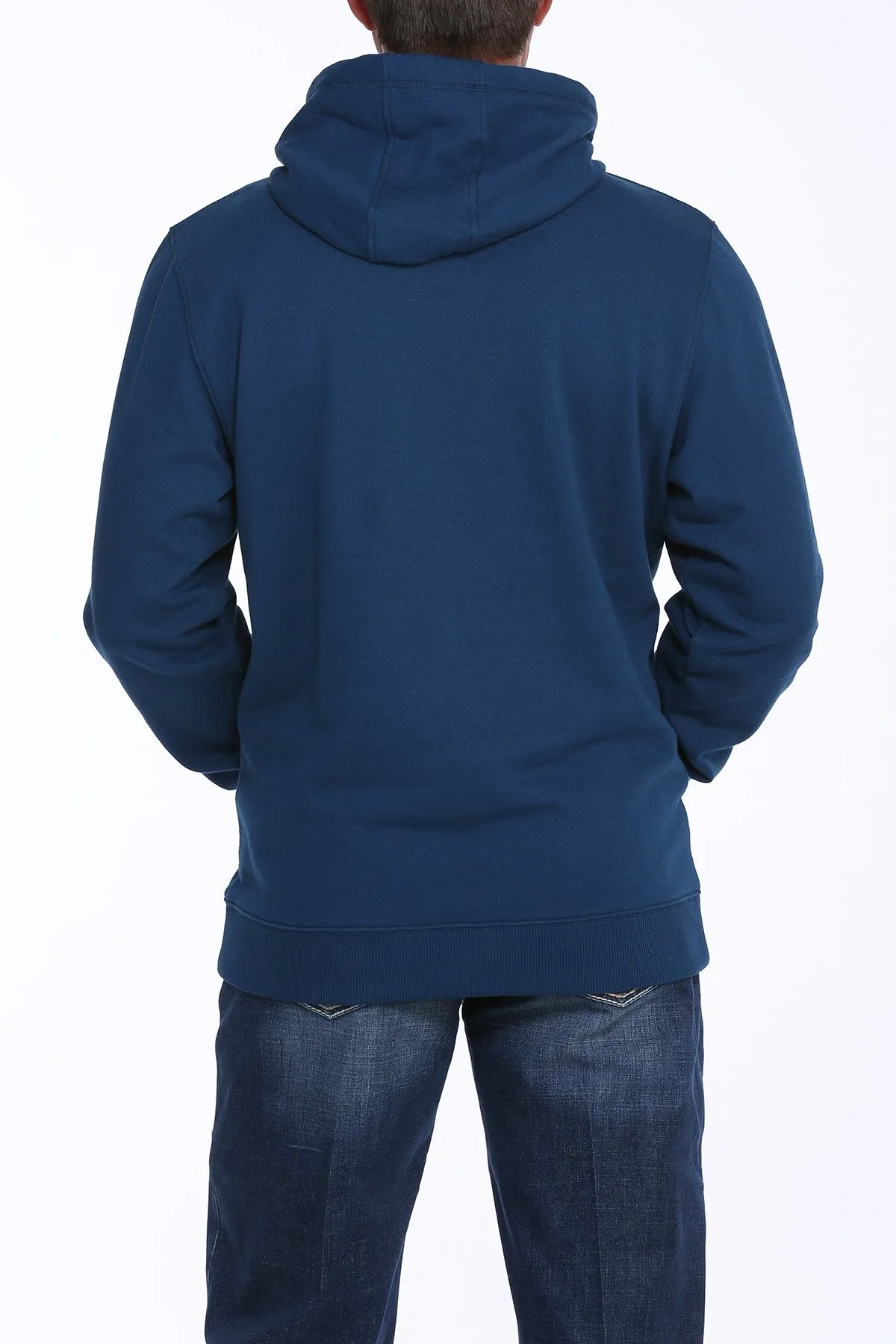 Cinch Mens Logo Hoodie-Navy