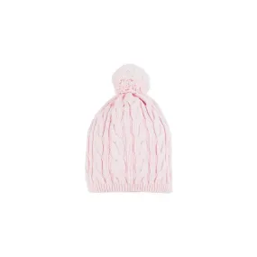 Collins Cable Knit Hat - Palm Beach Pink