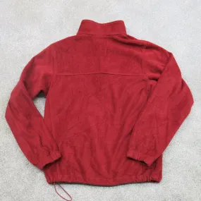 Columbia Sportswear Fleece Jacket Women's Medium Red Long Sleeves Full Zip Up