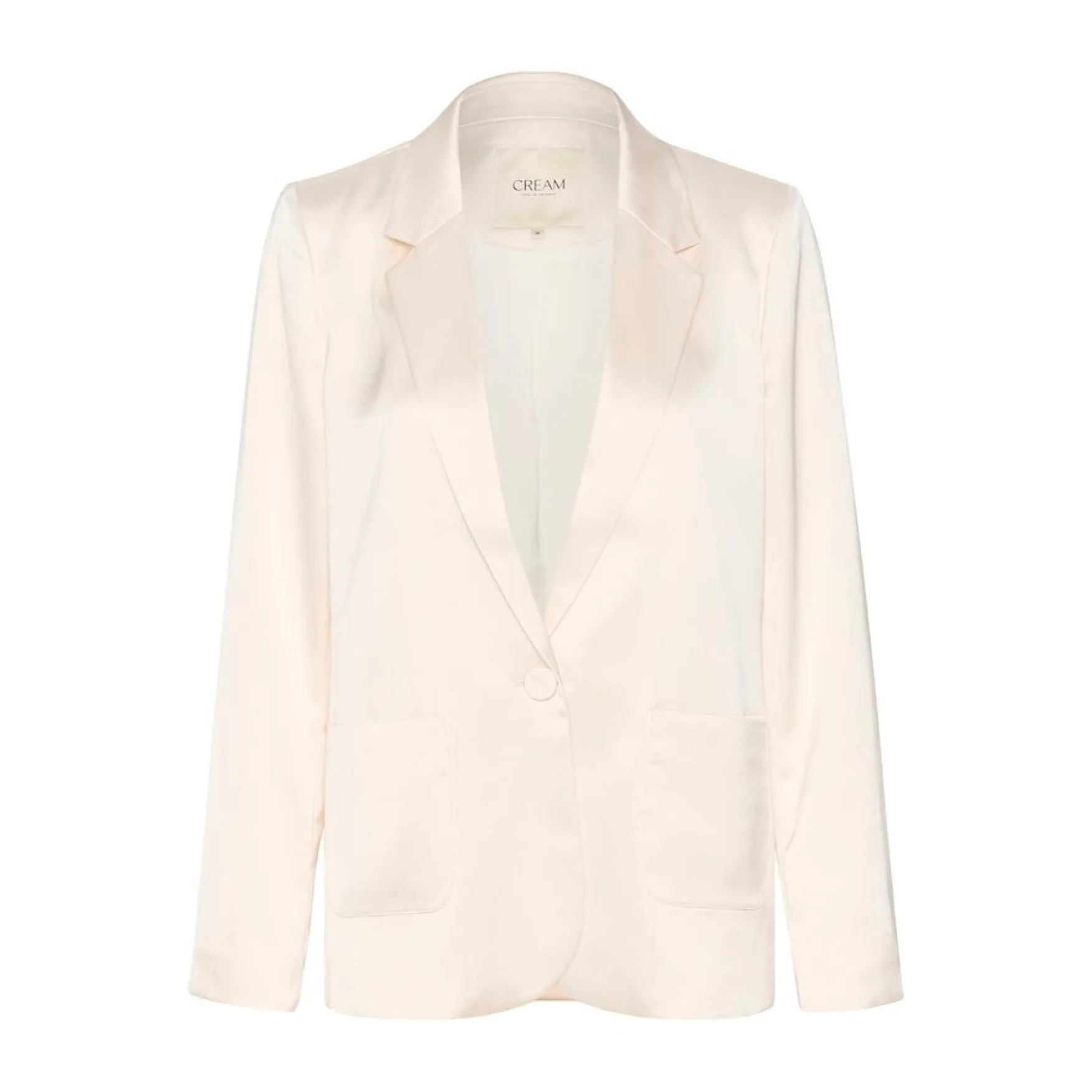 Cream Cocamia Sateen Blazer