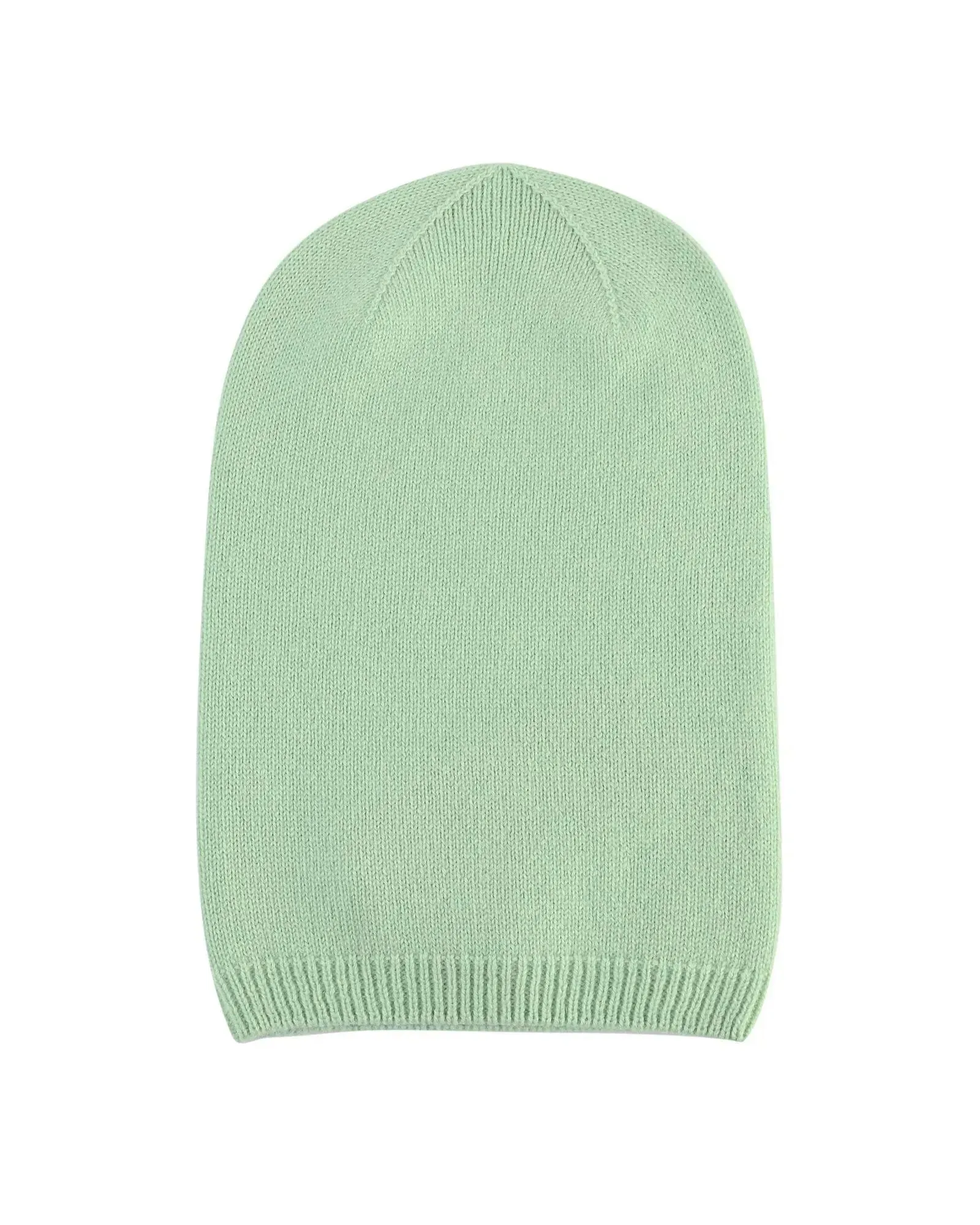 Crown of Edinburgh Cashmere Women's Cashmere Women Slouchy Beanie in Verde Chiaro - One Size