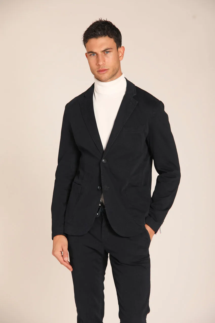 Da Vinci blazer uomo in gabardina regular fit