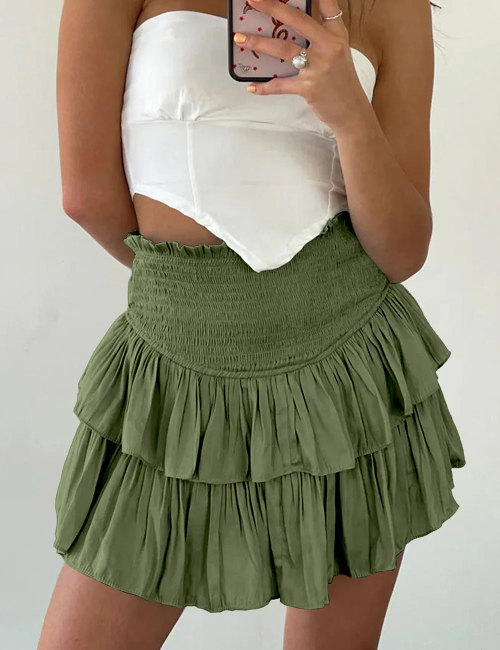 Delilah Ruffle Mini Skirt