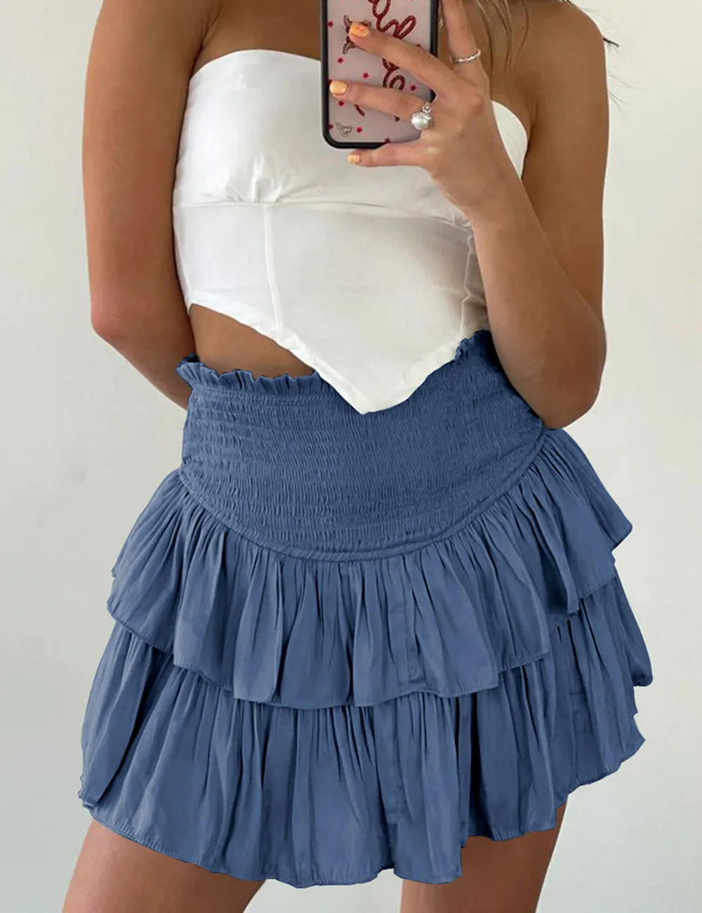 Delilah Ruffle Mini Skirt