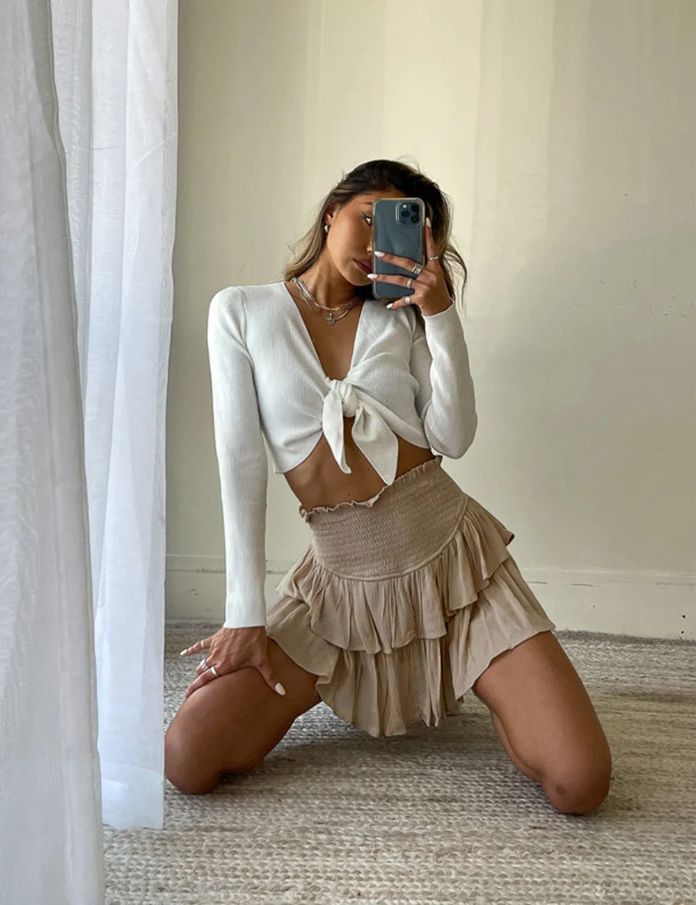 Delilah Ruffle Mini Skirt