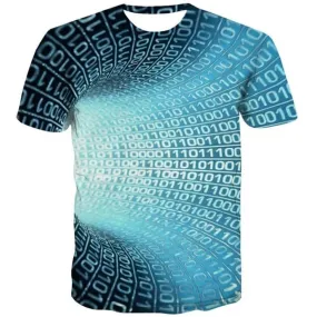 Dizziness T shirts Men Digital Tshirts Novelty Abstract Tshirts Cool