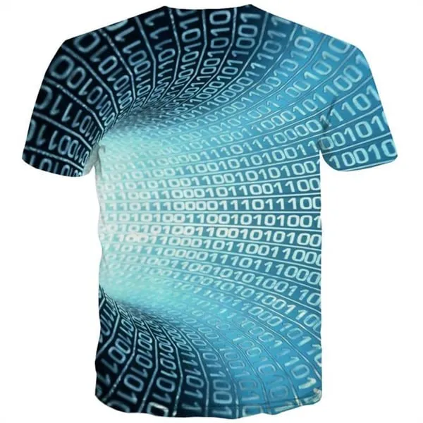 Dizziness T shirts Men Digital Tshirts Novelty Abstract Tshirts Cool