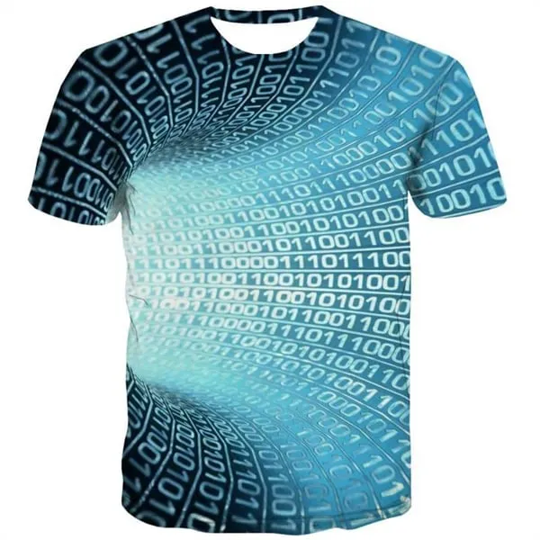 Dizziness T shirts Men Digital Tshirts Novelty Abstract Tshirts Cool