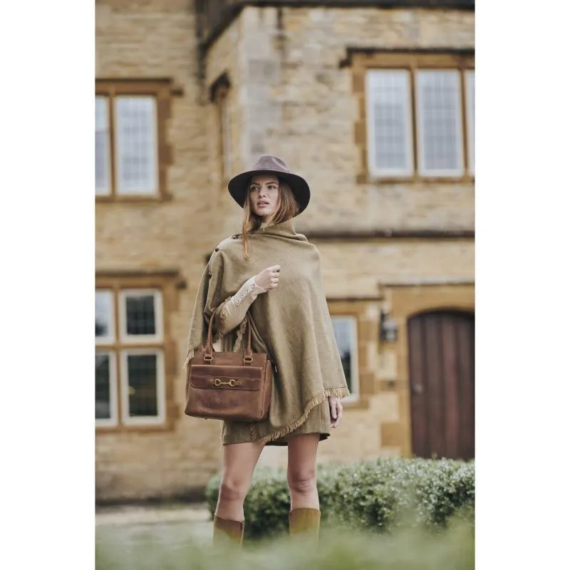 Dubarry Hazelwood Ladies Tweed Poncho - Elm