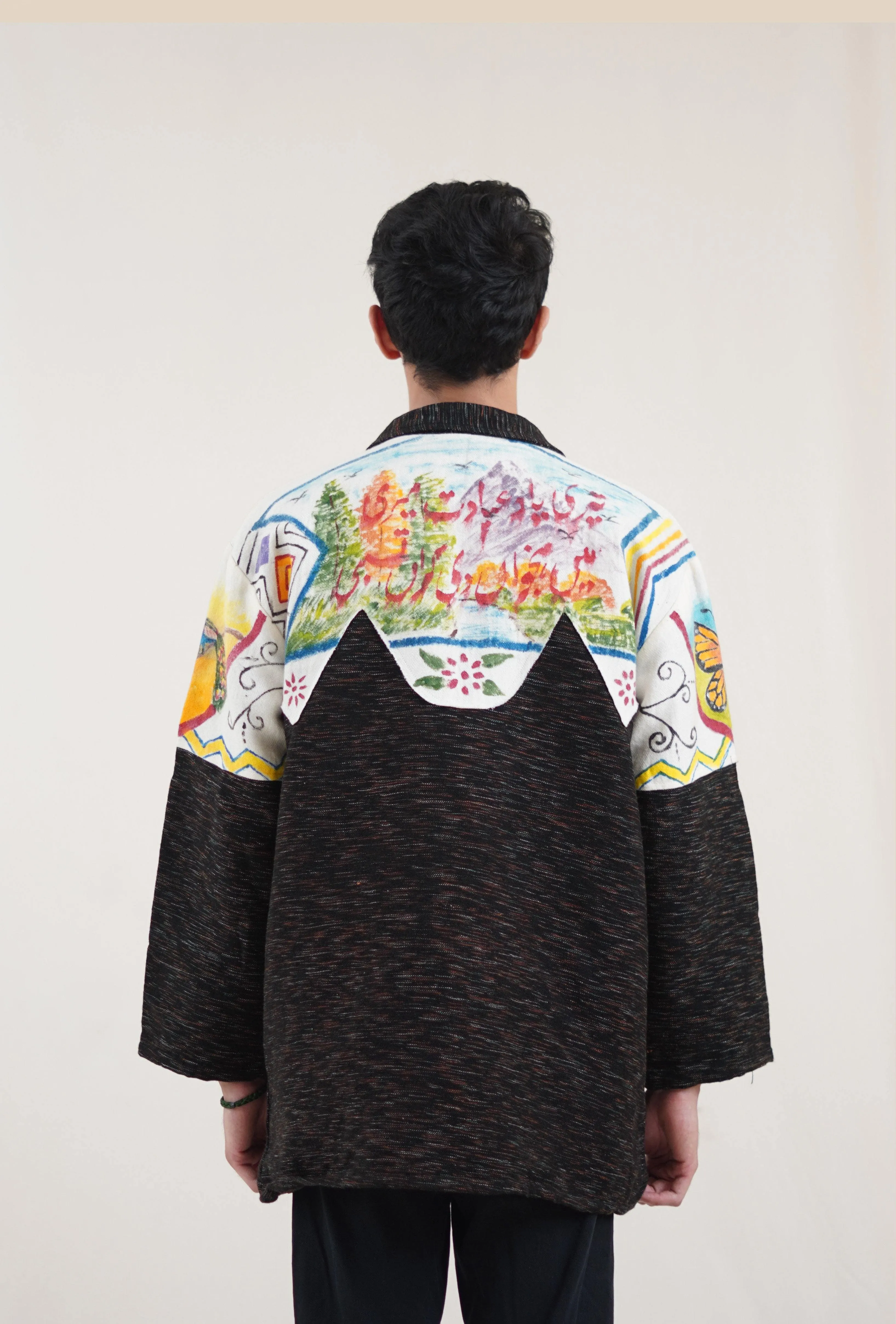 Dystopian Painted Dhaaba Jacket