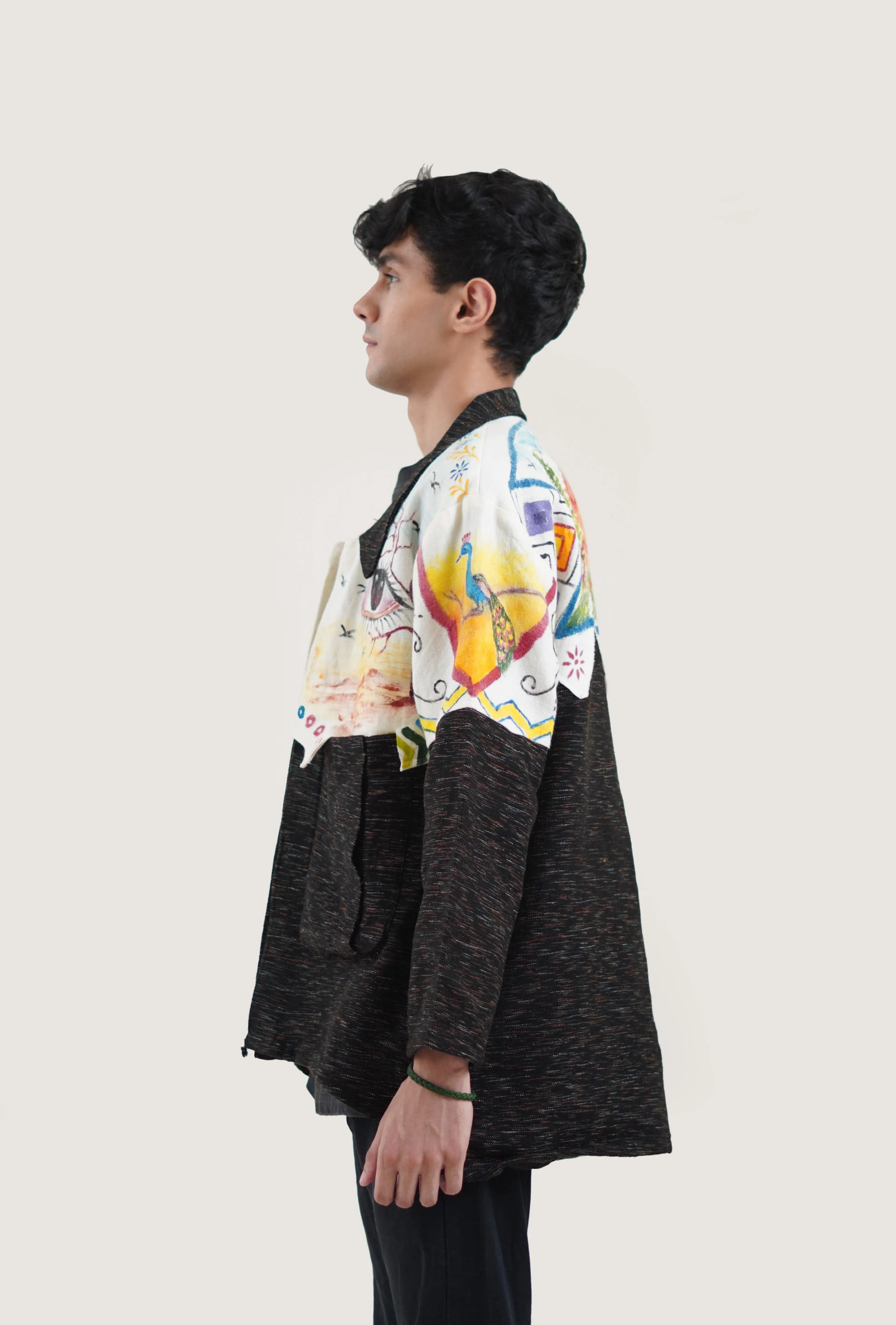 Dystopian Painted Dhaaba Jacket