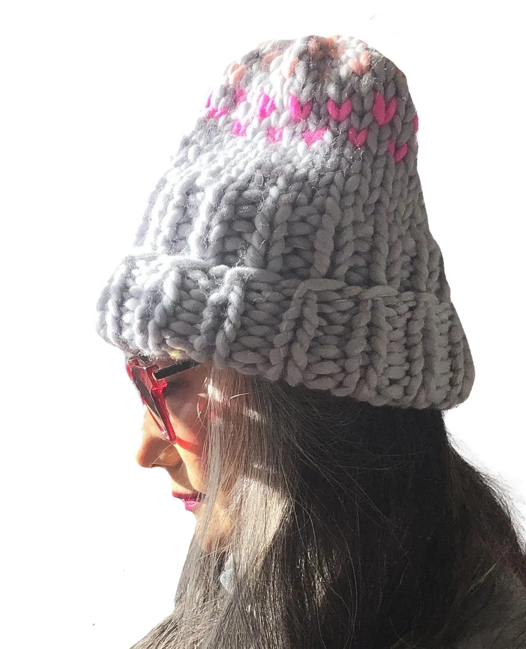 Edelweiss Hat with 3 colors - Merino