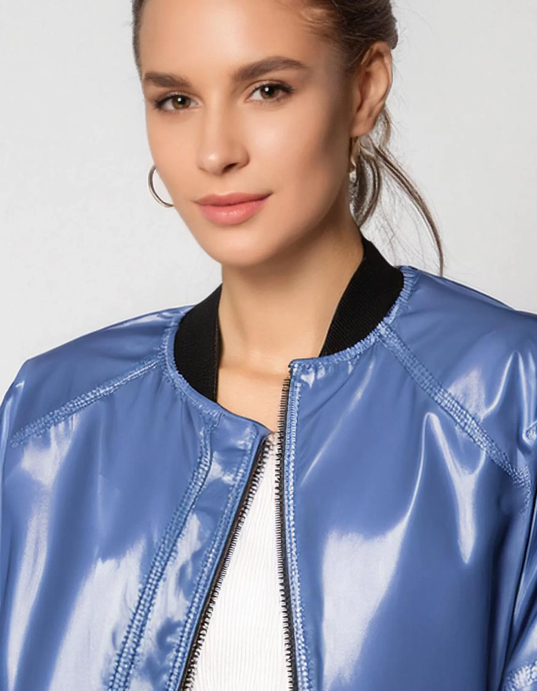 Electric Blue Bomber Jacket