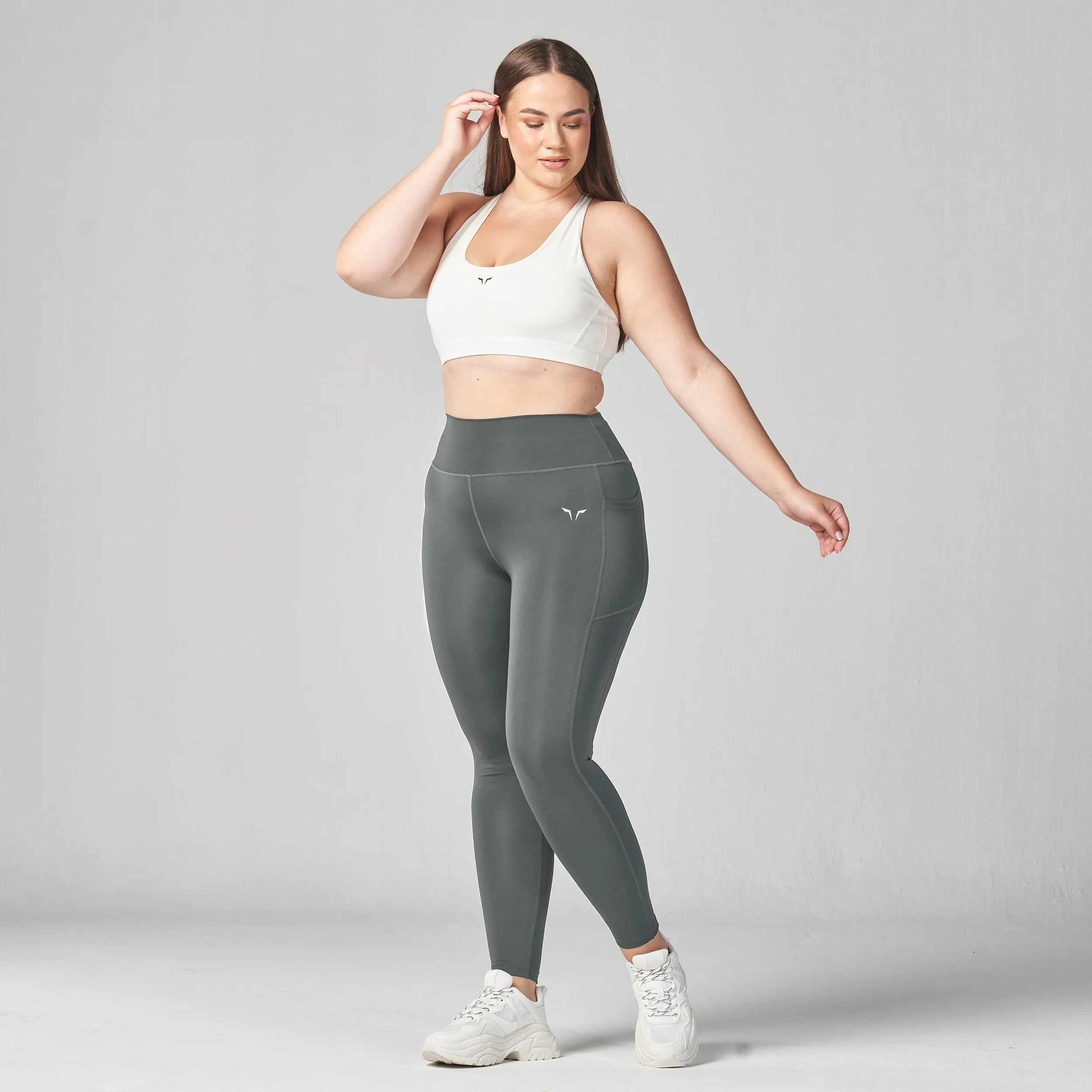 Essential High Waisted Leggings 27"  - Asphalt