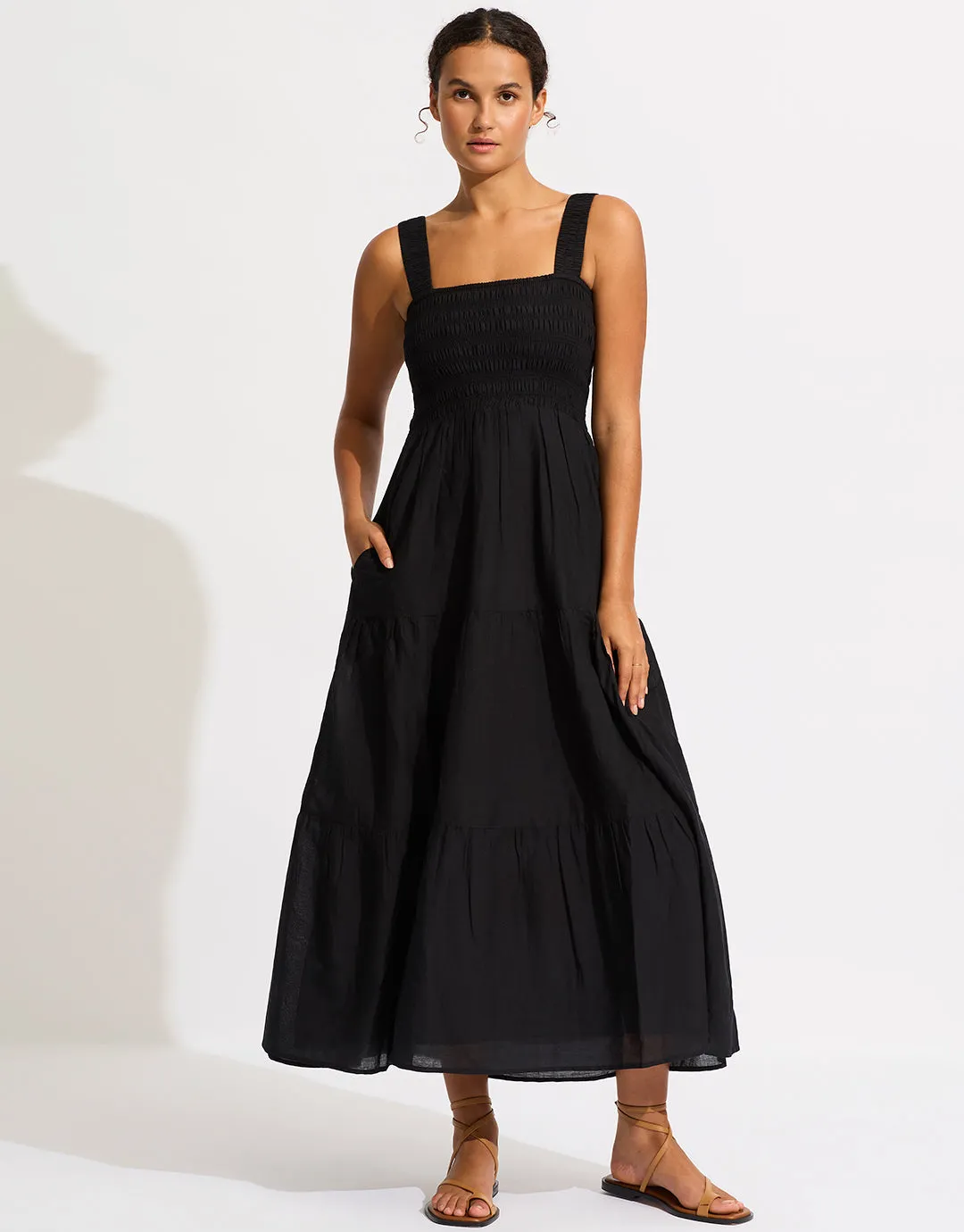 Faithful Midi Dress - Black