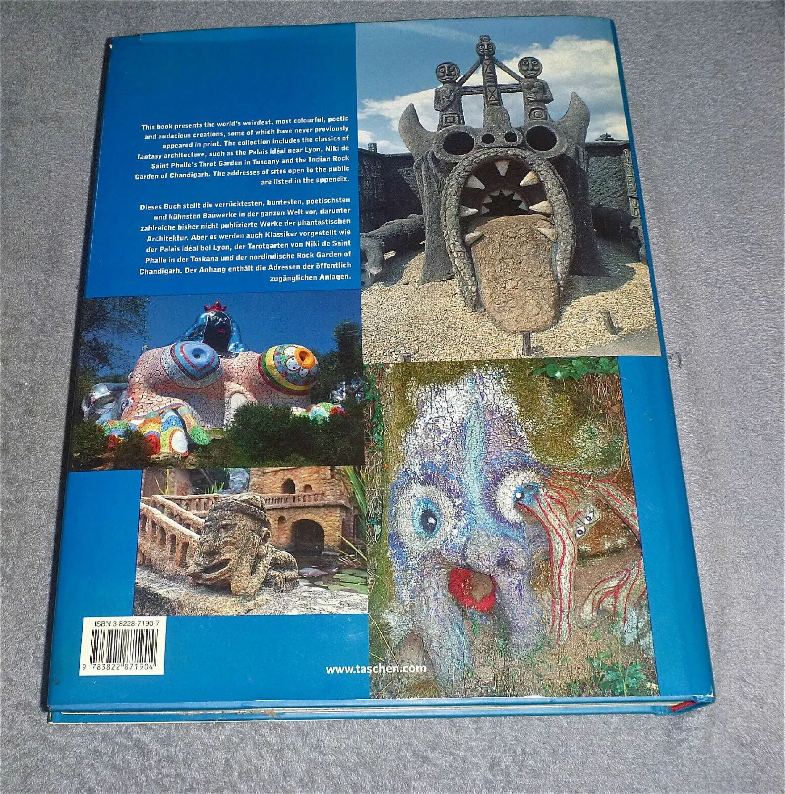 Fantasy Worlds : palaces, bizarre sanctuaries, colorful sculpture garden outsider art hardcover book (Taschen: English, German and French Edition)