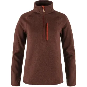 Fjallraven W Ovik Fleece 1/4 Zip AUTUMN LEAF