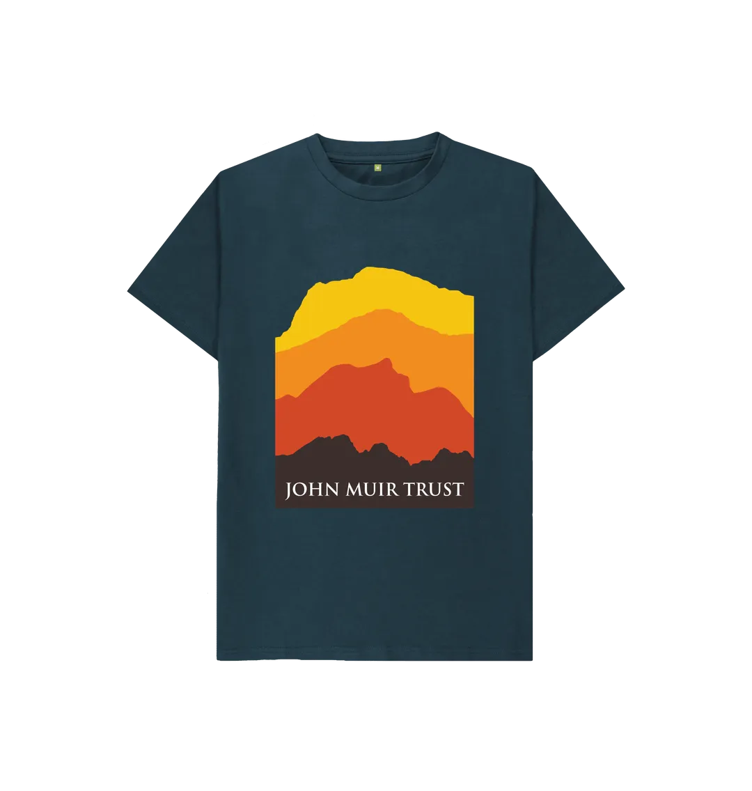 Four Mountains Kid's T-Shirt - New Yellow